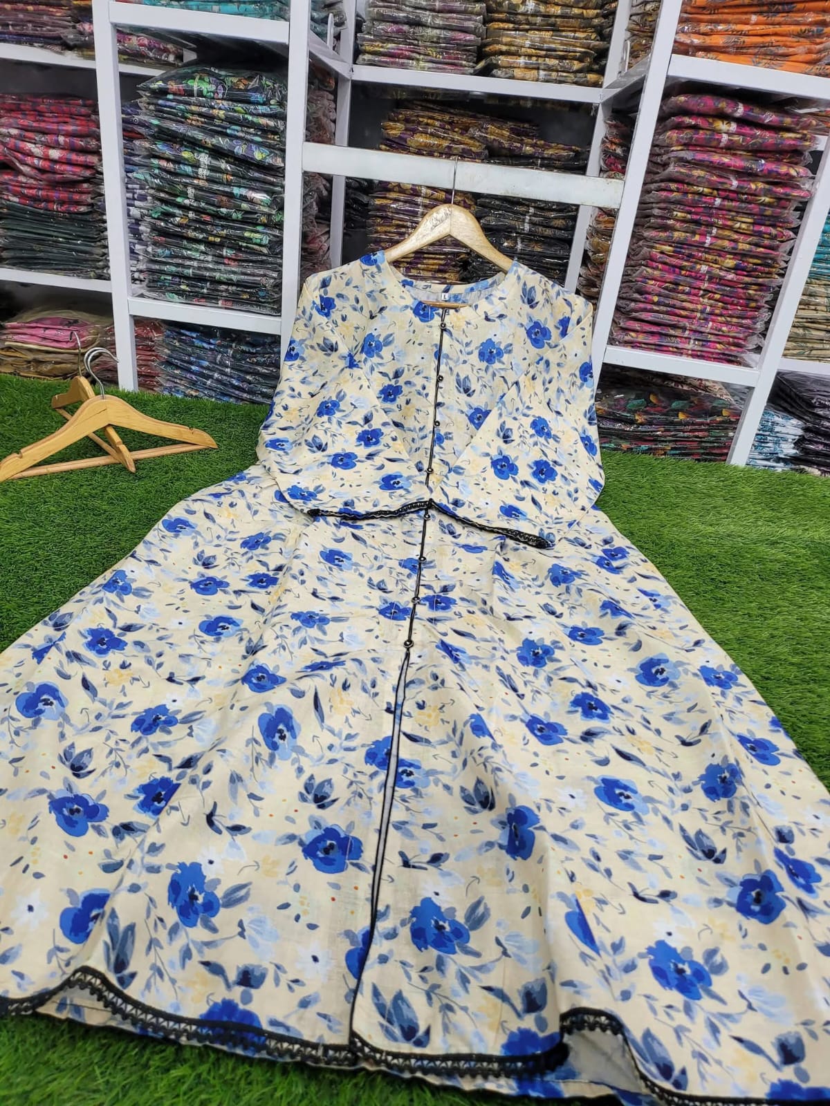 Printed lawn stuff frocks