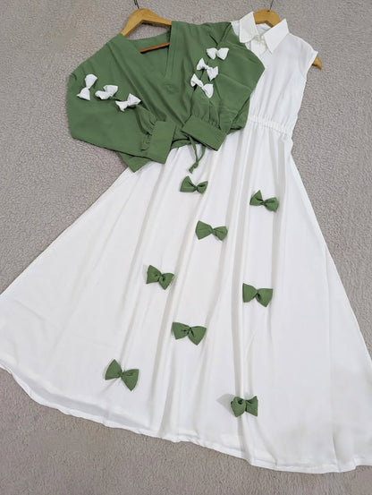 Elegant Bow Maxi 🌸