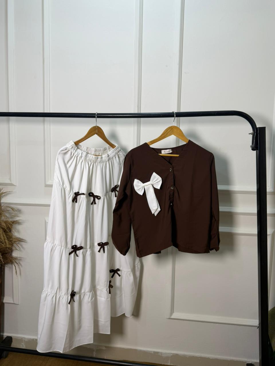 Bow skirt shirt