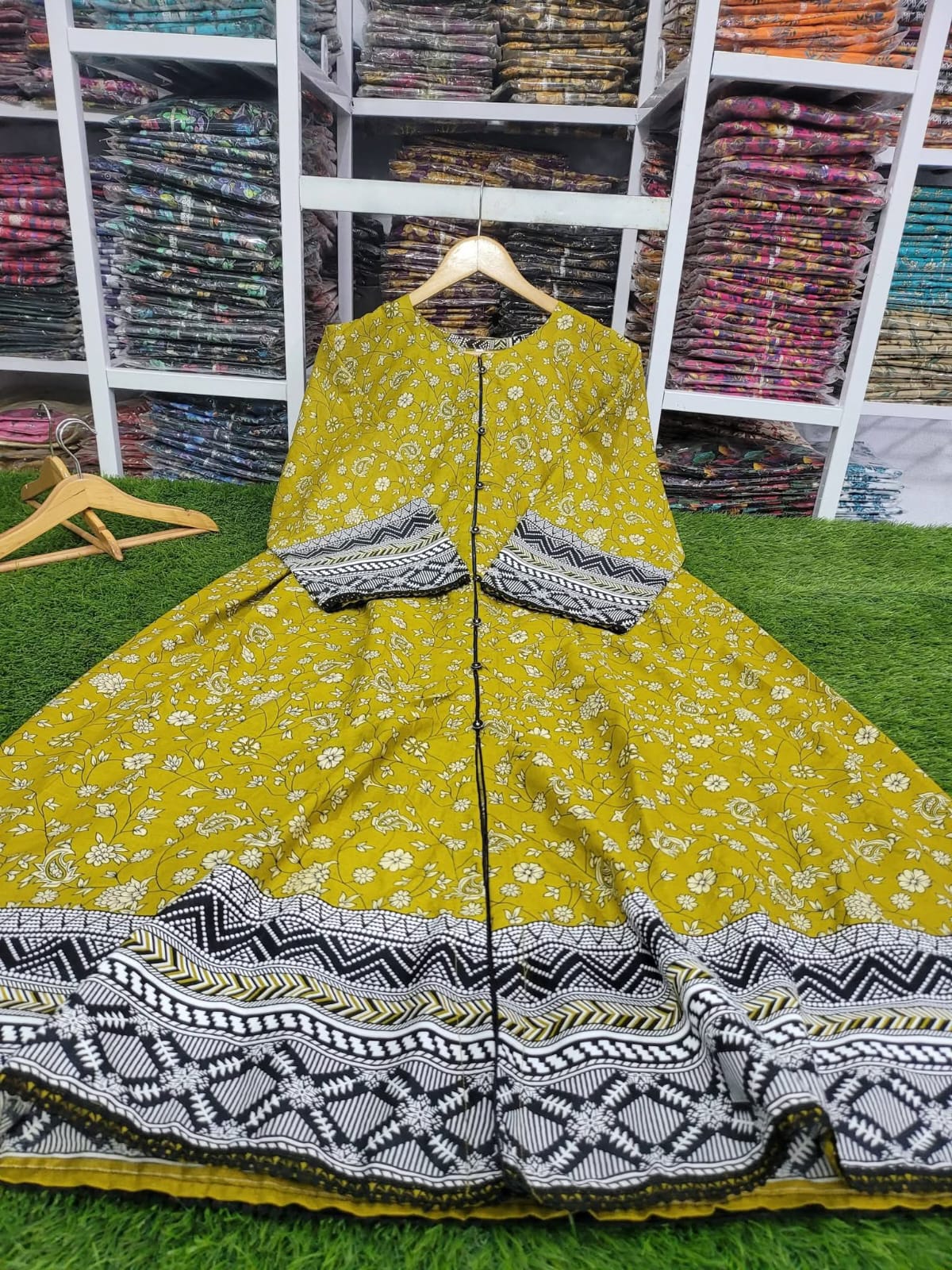 Printed lawn stuff frocks