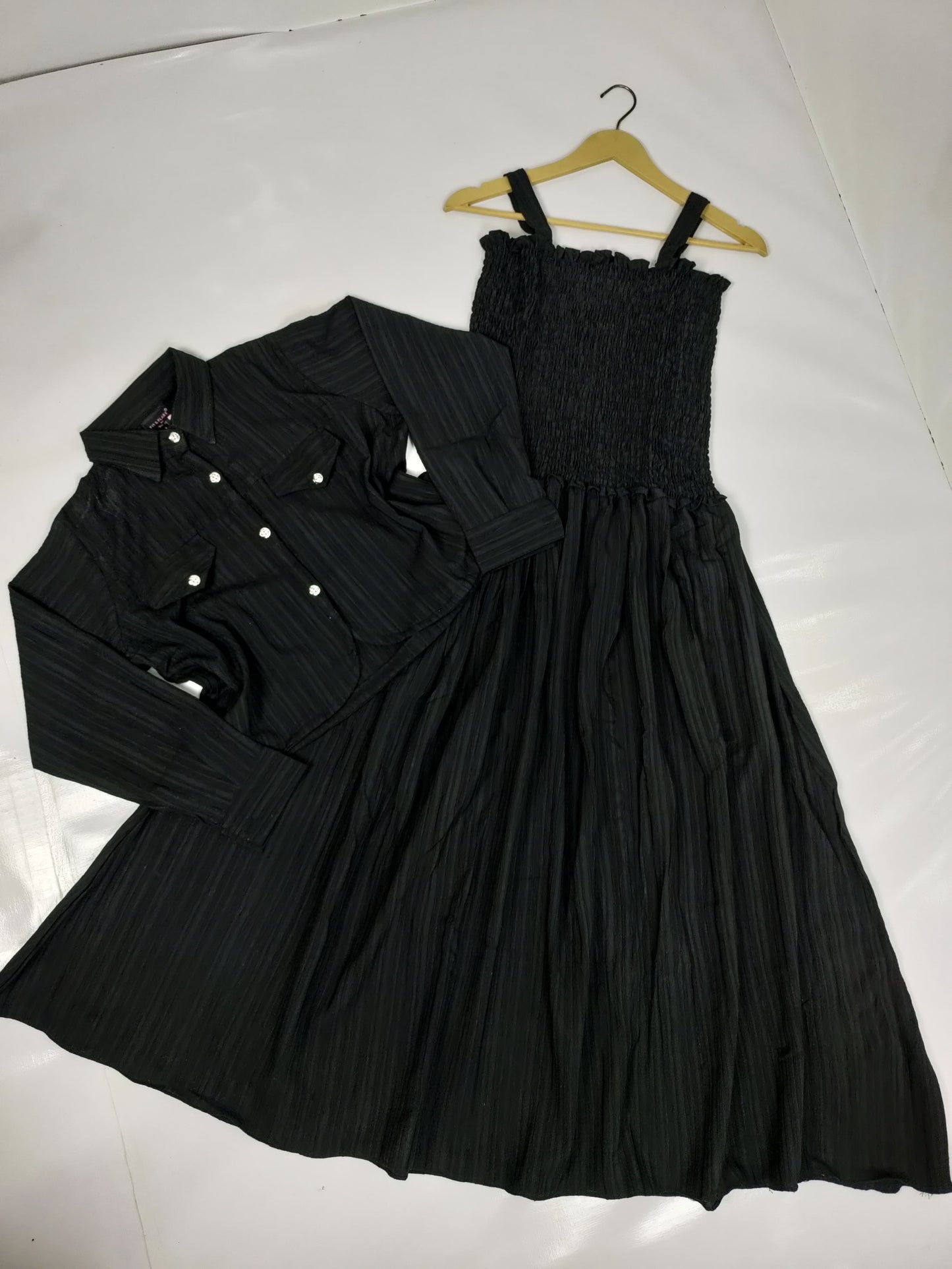 Smoke maxi crush Georgette stuff