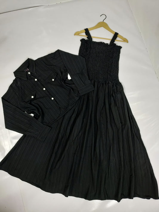 Smoke maxi crush Georgette stuff