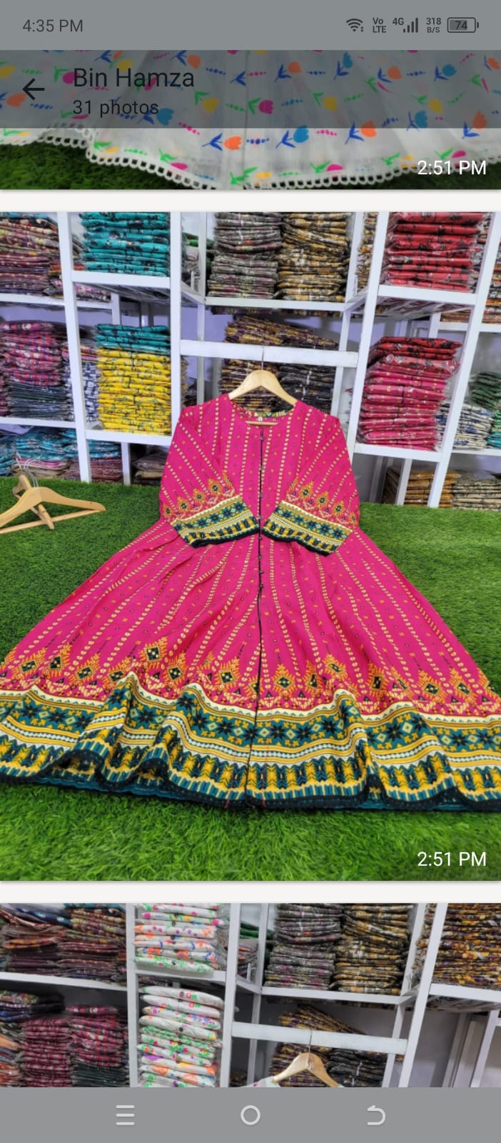 Printed lawn stuff frocks