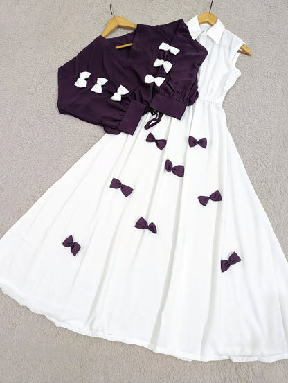 Elegant Bow Maxi 🌸